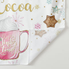 Aperturee - Pink Cup Cookies Cocoa Ginger Christmas Backdrop
