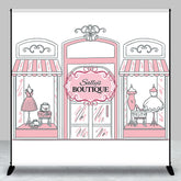 Aperturee - Pink Dress Boutique Personalized Birthday Backdrop