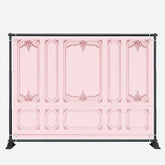 Aperturee - Pink Exquisite Pattern Girls Retro Wall Backdrop