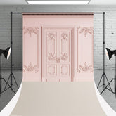 Aperturee - Pink Gypsum Line Door Photography Sweep Backdrop