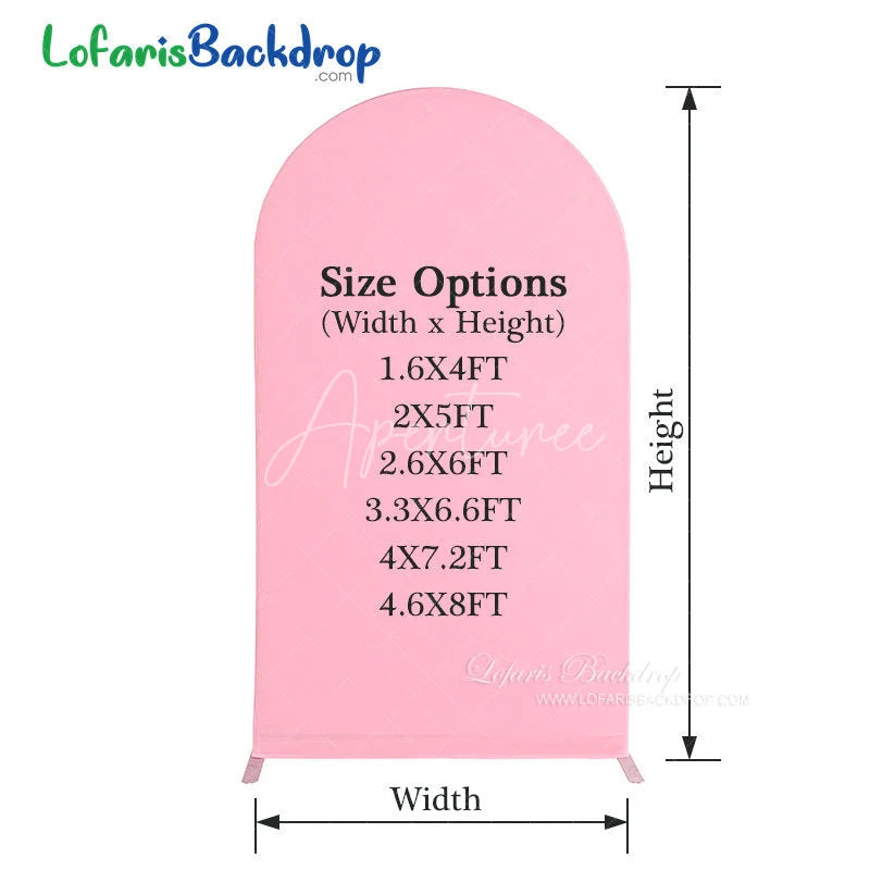 Aperturee Spandex Fit Round Top Backdrop Wedding Arch Cover