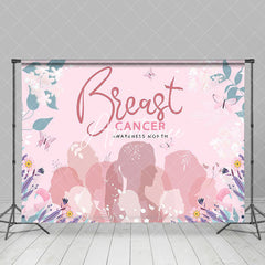 Aperturee - Pink Woman Breast Cancer Awareness Month Backdrop