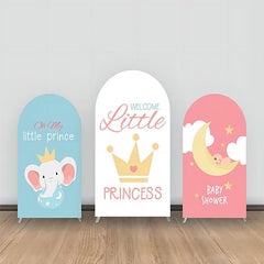 Aperturee - Princess Crown Elephant Moon Cloud Arch Backdrop Kit