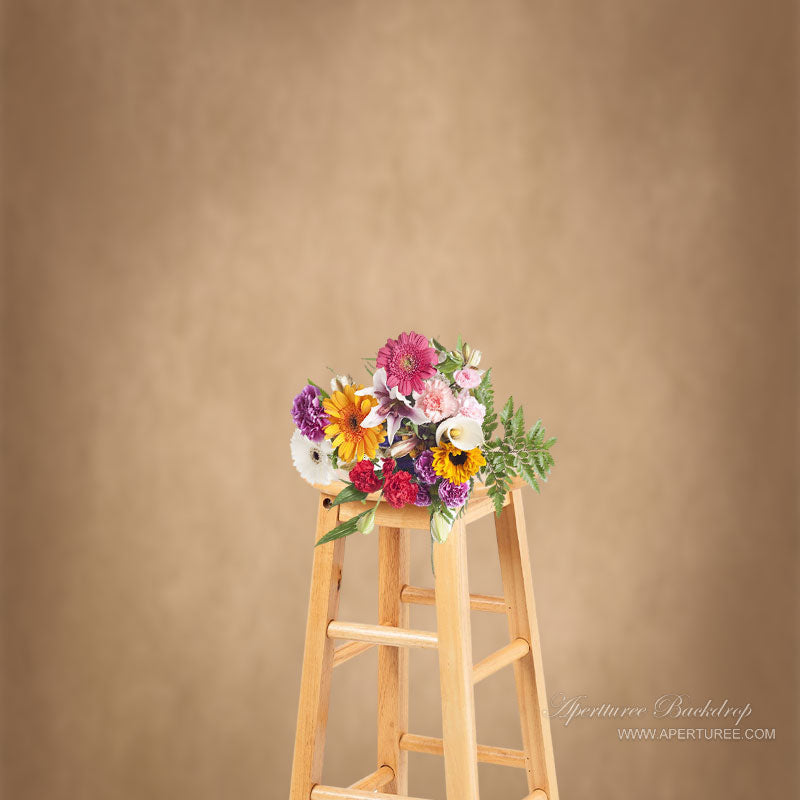 Aperturee - Professional Light Brown Abstract Photography Backdrop