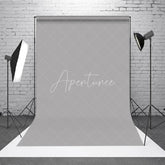Aperturee - Professional Solid Grey Portrait Backdrop For Studio