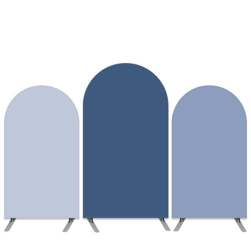 Aperturee Pure Color Navy Blue Double Side Birthday Arch Backdrop Kit