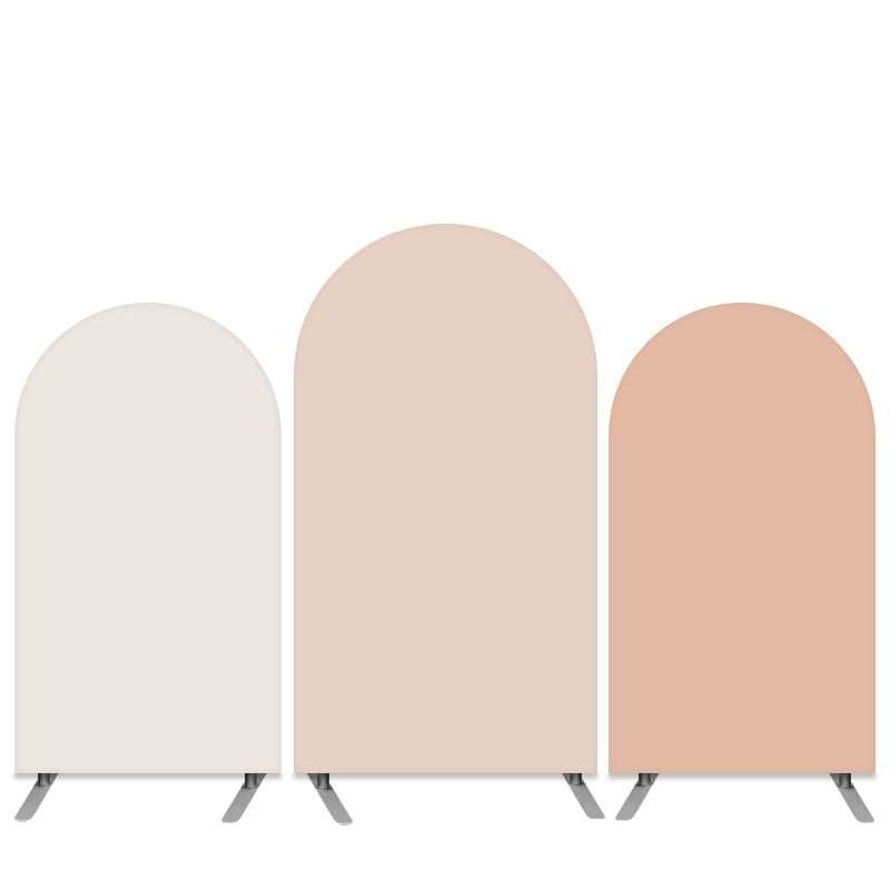 Aperturee Pure Pink Grey Double Side Birthday Arch Backdrop Kit