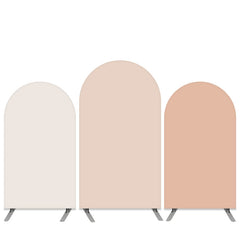 Aperturee Pure Pink Grey Double Side Birthday Arch Backdrop Kit