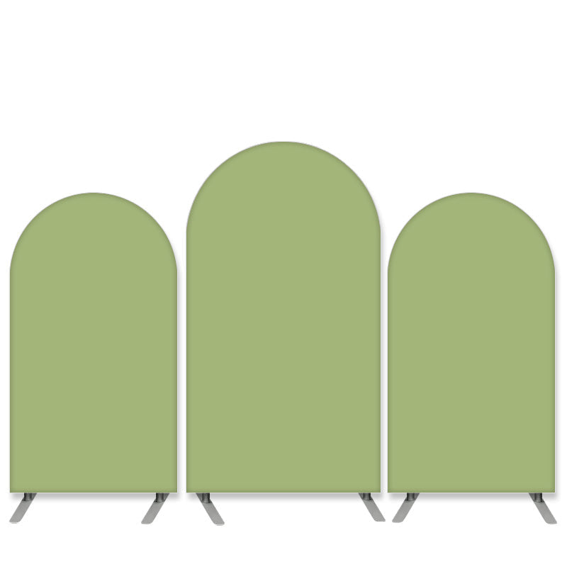 Aperturee Pure Color Theme Light Green Birthday Arch Backdrop Kit
