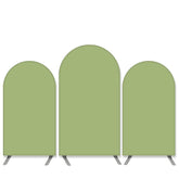 Aperturee Pure Color Theme Light Green Birthday Arch Backdrop Kit