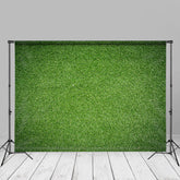 Aperturee - Pure Green Sod Sport Style Backdrop For Photo Booth