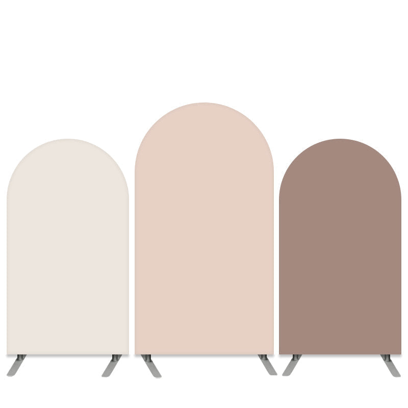 Aperturee Pure Pink Yellow Double Side Birthday Arch Backdrop Kit