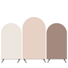 Aperturee Pure Pink Yellow Double Side Birthday Arch Backdrop Kit