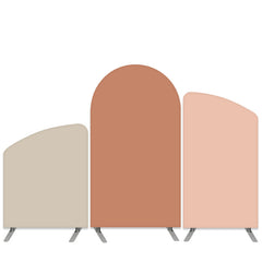 Aperturee - Pure Purple Brown Theme Happy Birthday Arch Backdrop Kit