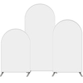 Aperturee Pure White Set Of 3 Double Sided Party Arch Backdrop Kit