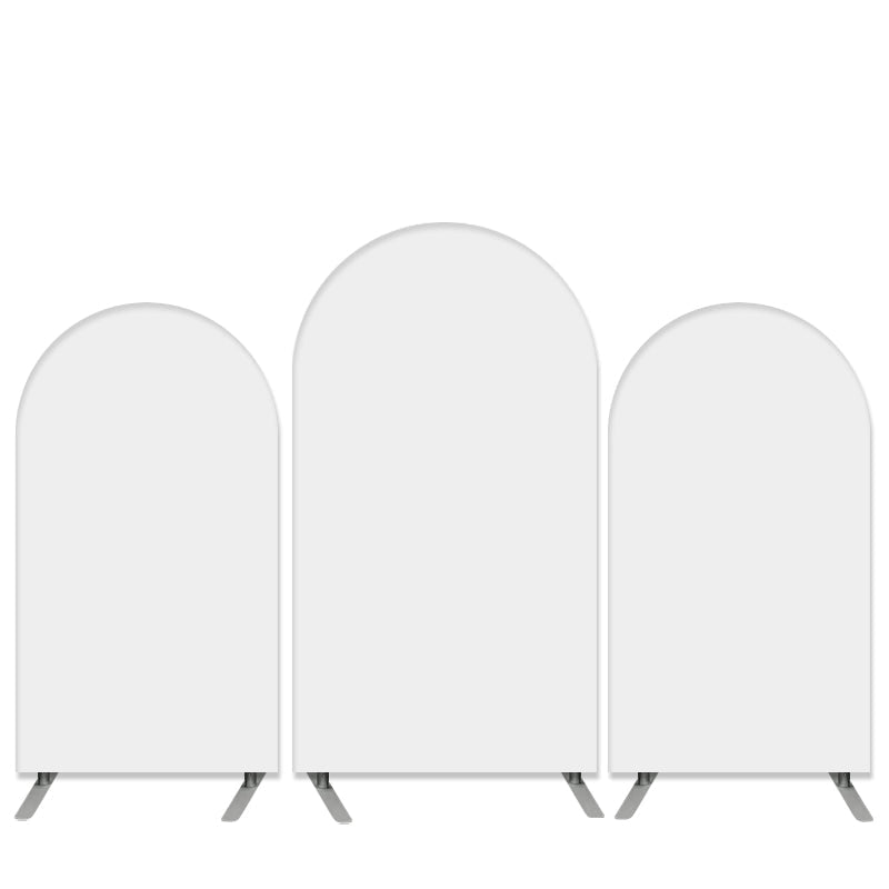 Aperturee Pure White Theme Double Sided Arch Backdrop Kit For Birthday