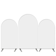 Aperturee Pure White Theme Double Sided Arch Backdrop Kit For Birthday