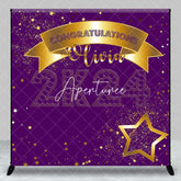 Aperturee - Purple Custom Graduation Backdrop for Party