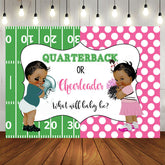 Aperturee - Quarterback Or Cheerleader Backdrop For Baby Shower