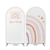 Aperturee - Rainbow And Loves Double Sided Arch Backdrop for Party