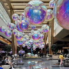 Aperturee - Rainbow Inflatable Mirror Ball Event Decor Balloon