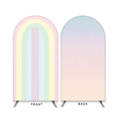 Aperturee - Rainbow Pink Theme Double Sided Arch Backdrop