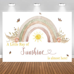 Aperturee - Ray Of Sunshine Is Almost Here Baby Shower Backdrop