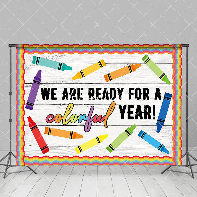 Aperturee - Ready For A Colorful Year Back To School Backdrop
