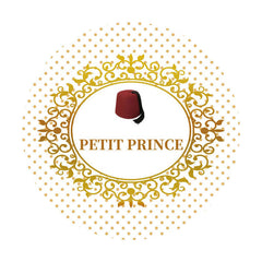 Aperturee - Red Petit Prince Round Gold Baby Shower Backdrop