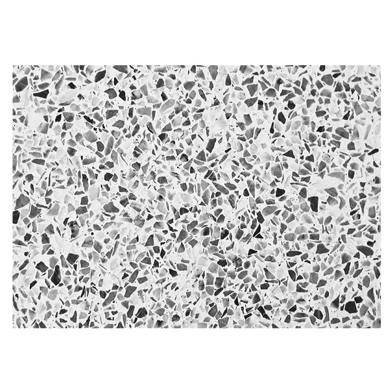Aperturee - Retro Black White Terrazzo Textured Rubber Floor Mat