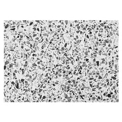 Aperturee - Retro Black White Terrazzo Textured Rubber Floor Mat