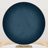 Aperturee - Retro Blue Abstract Gradient Circle Birthday Backdrop