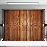 Aperturee - Retro Brown Wood Texture Backdrop for Photography