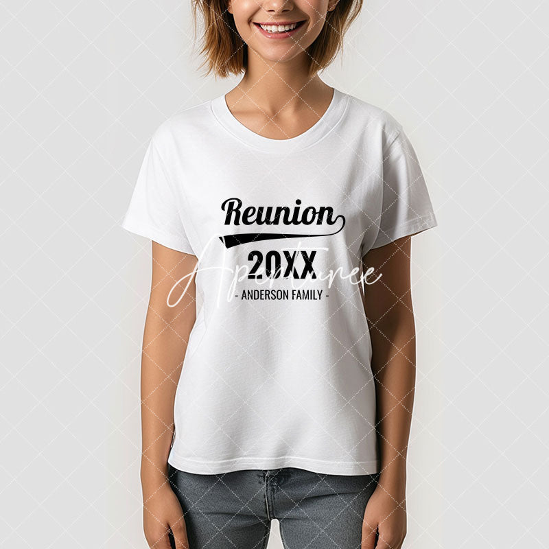 Aperturee - Retro Custom Year Black Family Reunion T-Shirt