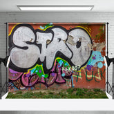 Aperturee - Retro Exaggerated Graffiti Wall Photography Backdrop