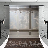 Aperturee - Retro Grey Gypsum Line Wall Photography Backdrop