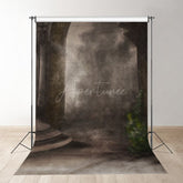 Aperturee - Retro Grey Wall Fine Art Portrait Photo Backdrop