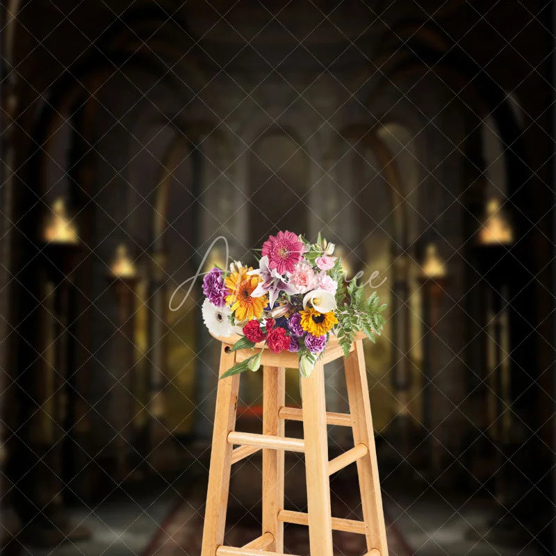 Aperturee - Retro Marble Building Sacrifice Photography Backdrop