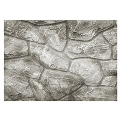 Aperturee - Retro Realistic Grey Stone Texture Photo Floor Mat