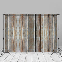 Aperturee - Retro Red Line Abstract Wood Wall Floor Photo Backdrop