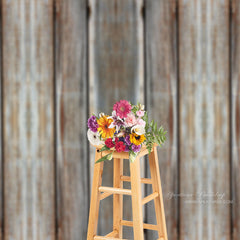 Aperturee - Retro Red Line Abstract Wood Wall Floor Photo Backdrop