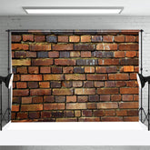 Aperturee - Retro Rustic Red Brick Wall Backdrop For Photoshoot