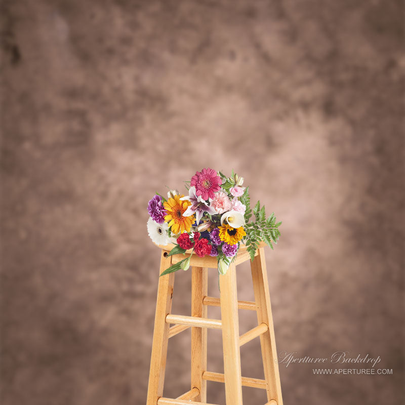 Aperturee - Retro Soft Brown Abstract Backdrop For Photo Booth