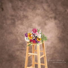 Aperturee - Retro Soft Brown Abstract Backdrop For Photo Booth