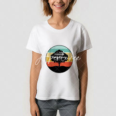Aperturee - Retro Tree Silhouette Family Reunion Custom TShirt