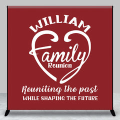 Aperturee - Returning The Past Red Custom Family Reunion Backdrop