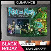 Aperturee - (Ship In 24HR) Rick And Morty Funny Anime Still Life Wall Tapestry