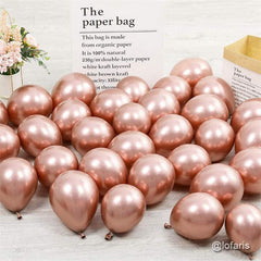 Aperturee Rose Gold 148 Pack Balloon Arch Kit | Party Decorations - White