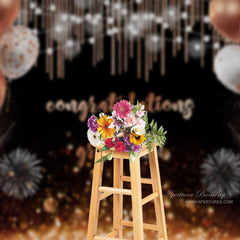 Aperturee - Rose Gold Champagne Bokeh Grad Backdorp For Photo