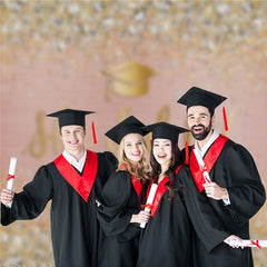 Aperturee - Rose Gold She Did It Grad Photography Backdrop